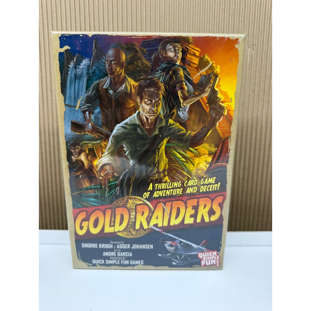 Gold Raiders Quick Simple Fun Card Game Adventure Deceit 2-6 Player NEW SEALED